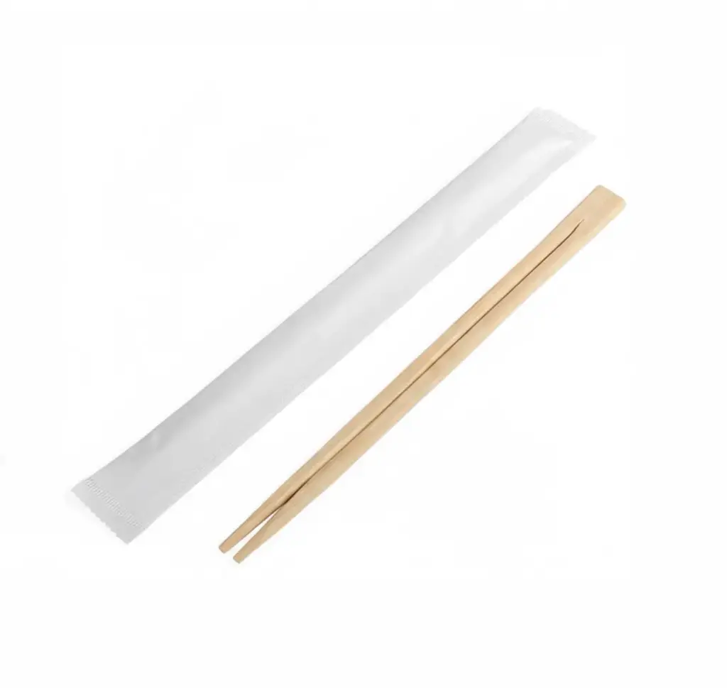 Chopsticks with paper sleeve