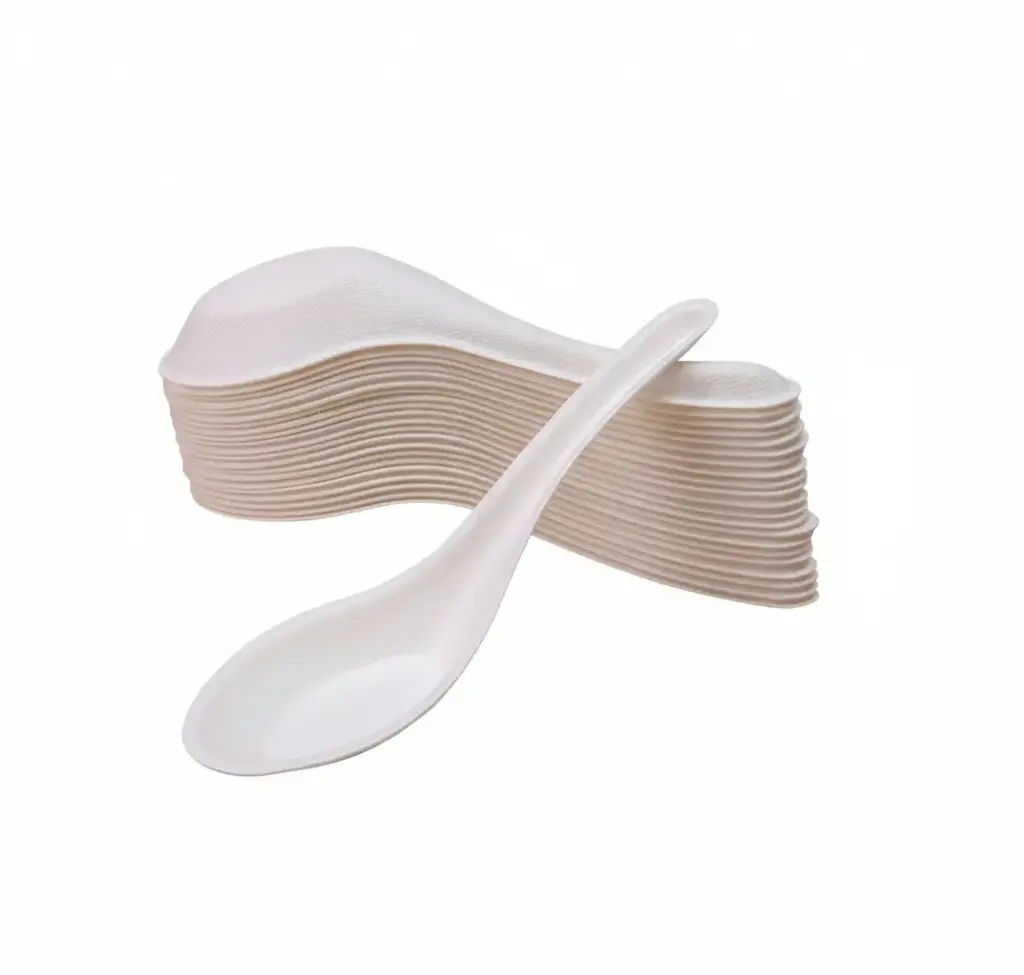 Bagasse Spoon - Chinese Style
