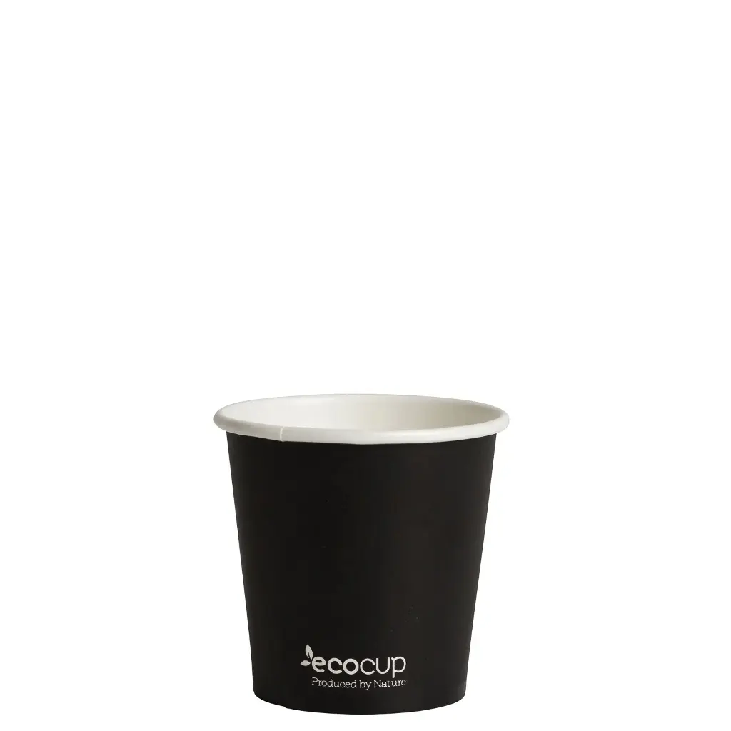4oz Black Single Wall EcoCup