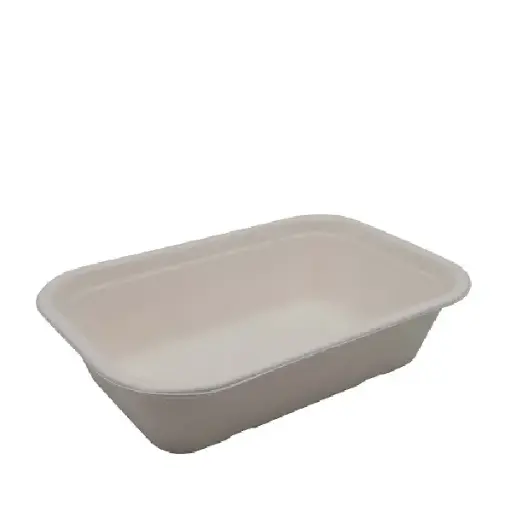 [BY-CR1000-W] 1000ml 1-comp bamboo tray W