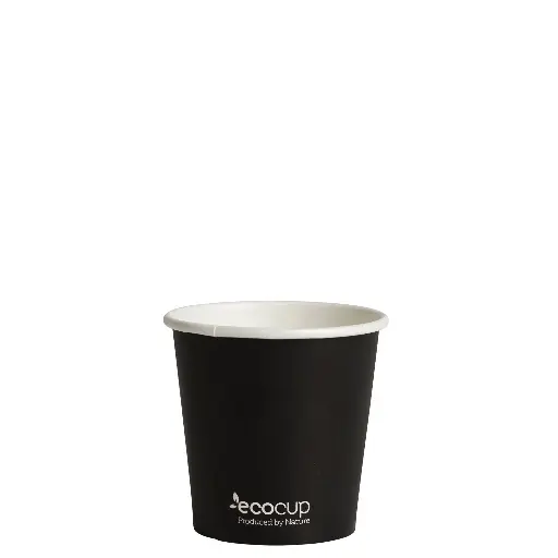 [BY-ECC-4SW-B] 4oz Black Single Wall EcoCup