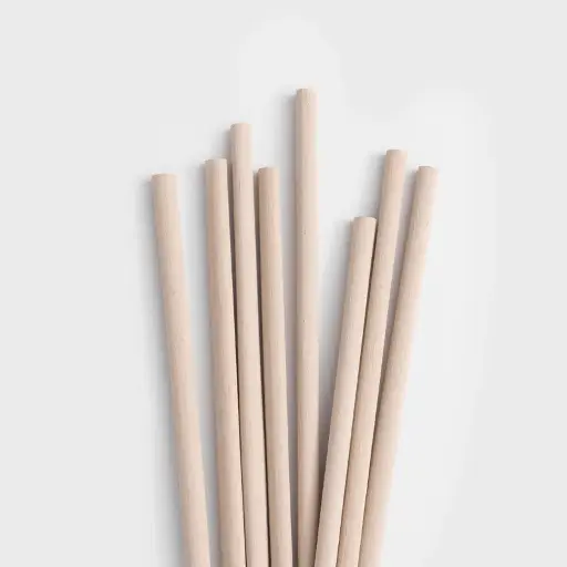 [BY-STR-BAM-6X210YSN] 6x210mm Bamboo Fiber Straw YS